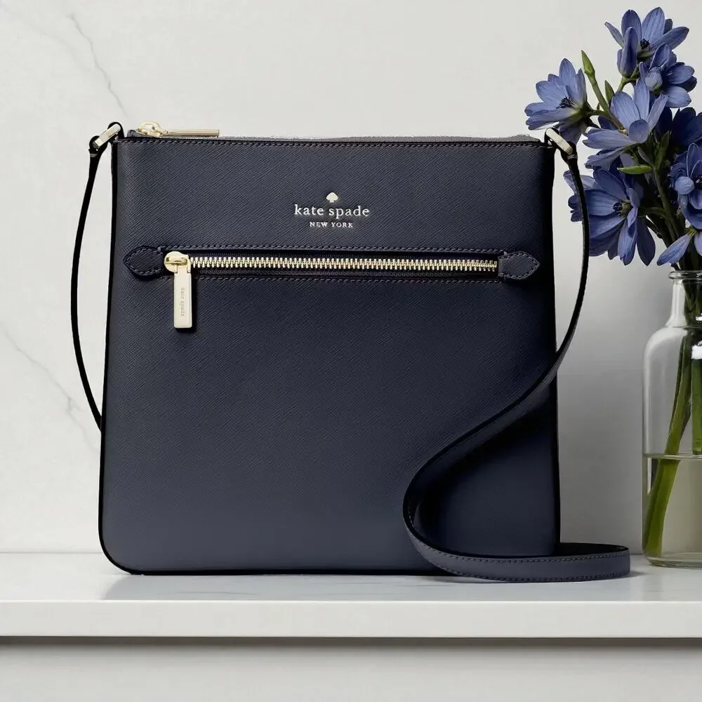 Kate Spade Sadie North South Crossbody in Blazer Blue Leather k7379